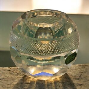 Vintage Thomas Webb Lead Crystal Match Striker.